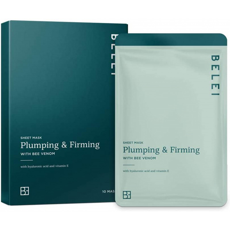 Belei Plumping and Firming Sheet Mask with Bee Venom, Pack of 10, Currently priced at £11.91
